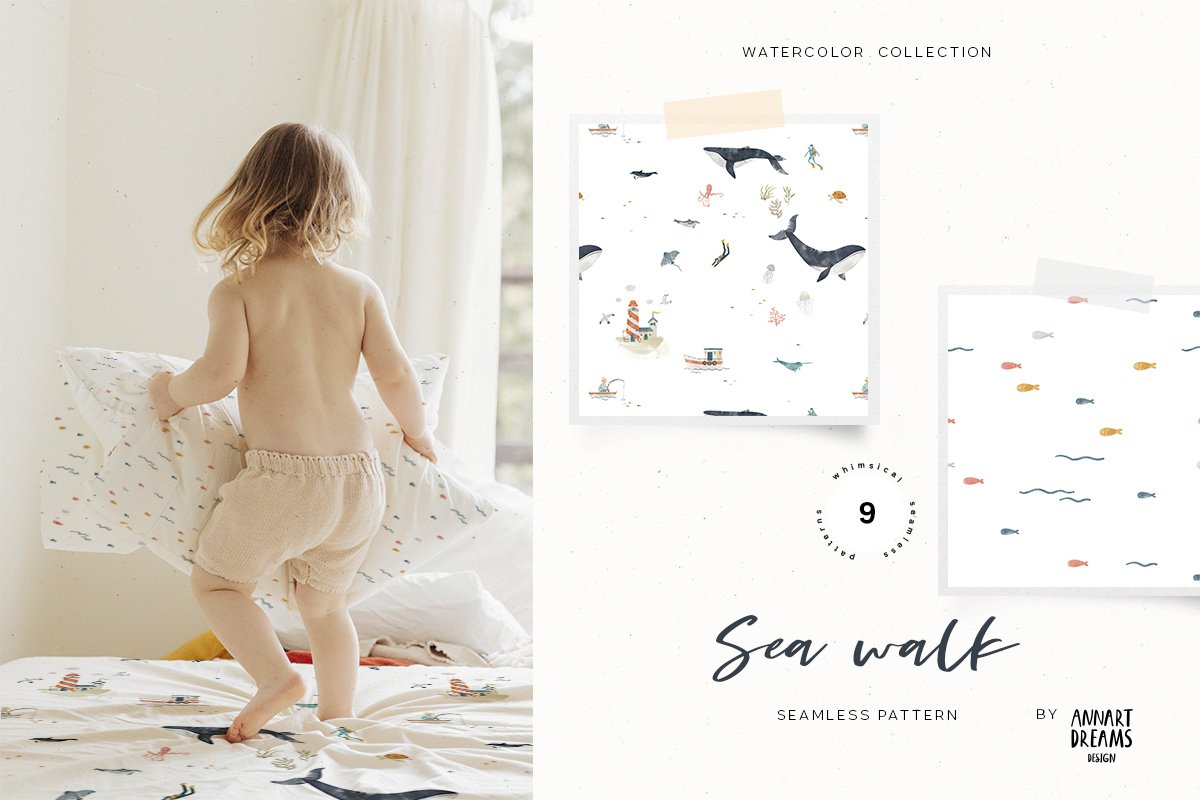 With this illustrated set you'll receive of 9 graceful patterns.