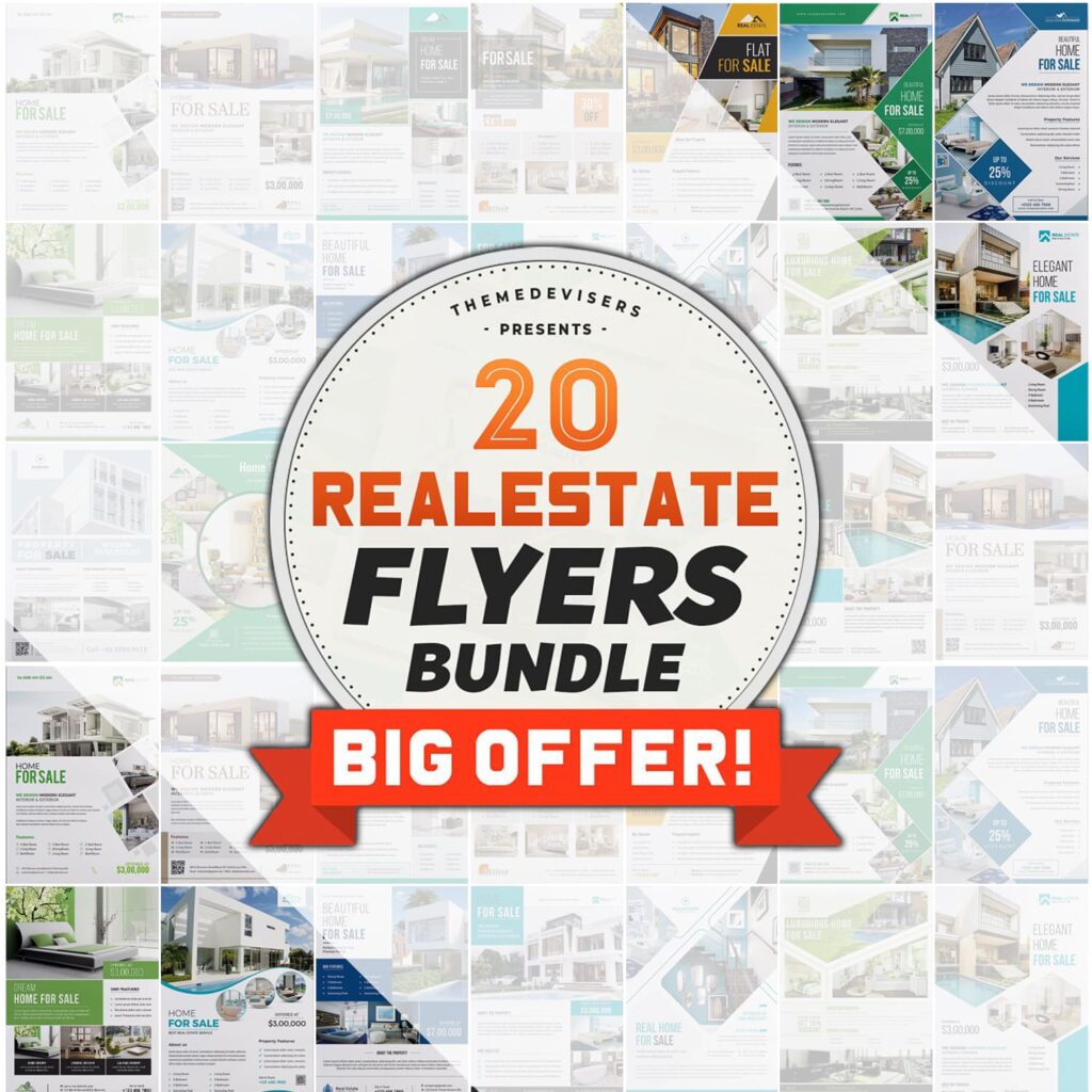 Premium Real Estate Flyer Bundle – MasterBundles