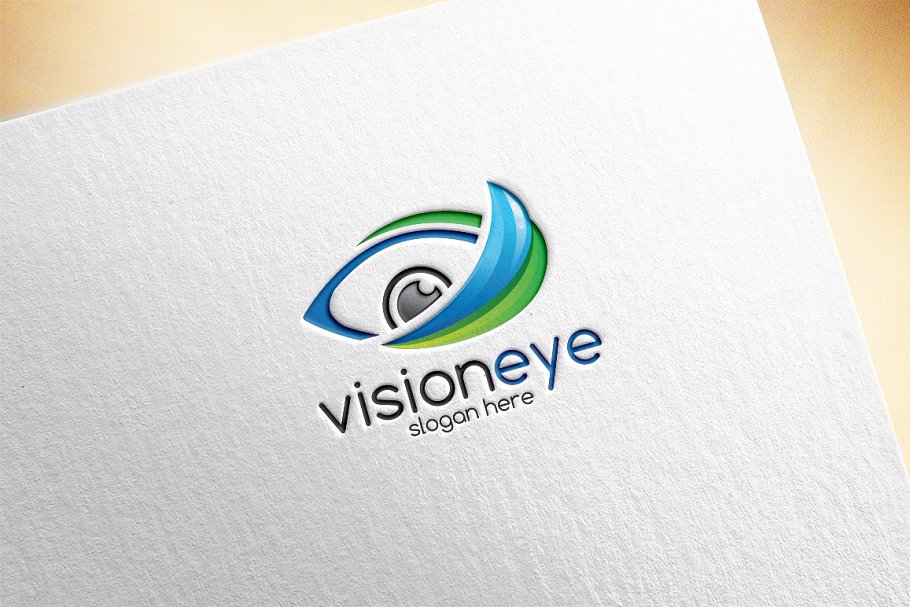 Cover image of Vision Eye Logo Template.