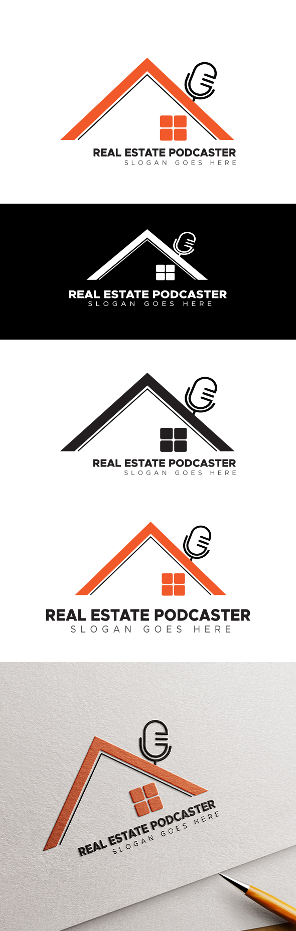3 Real Estate Podcaster Logo cover image.