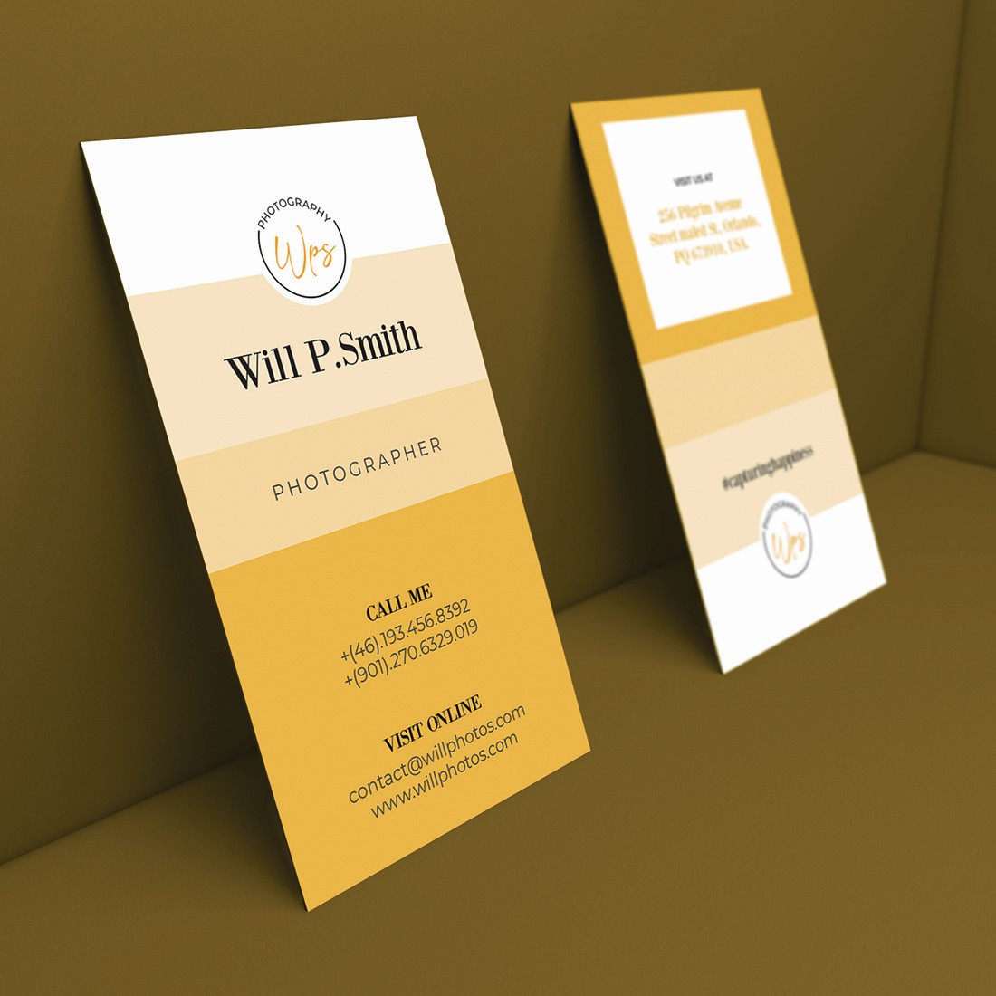 Artistic Vertical Minimal Business Card Template previews.