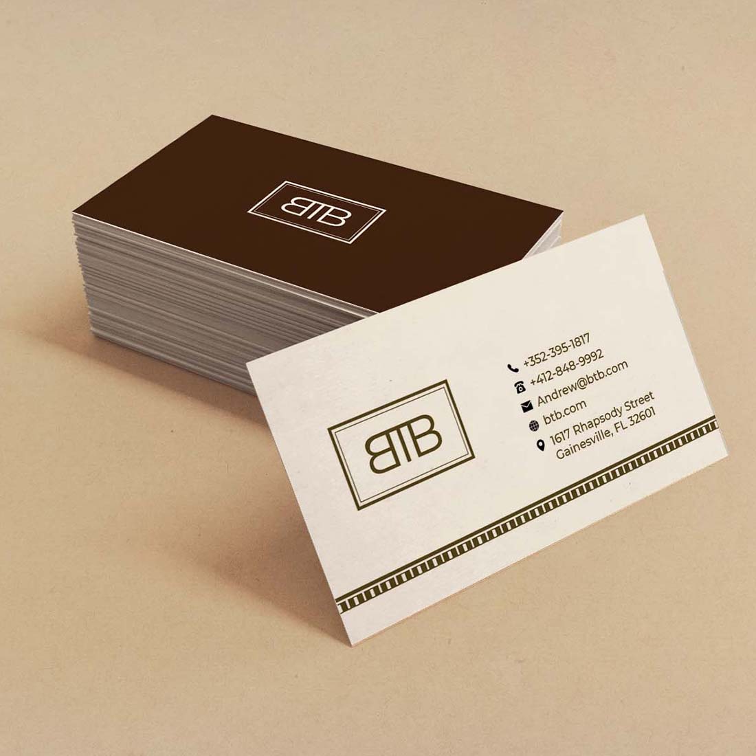 preview Minimal Art Business Card Specifications.