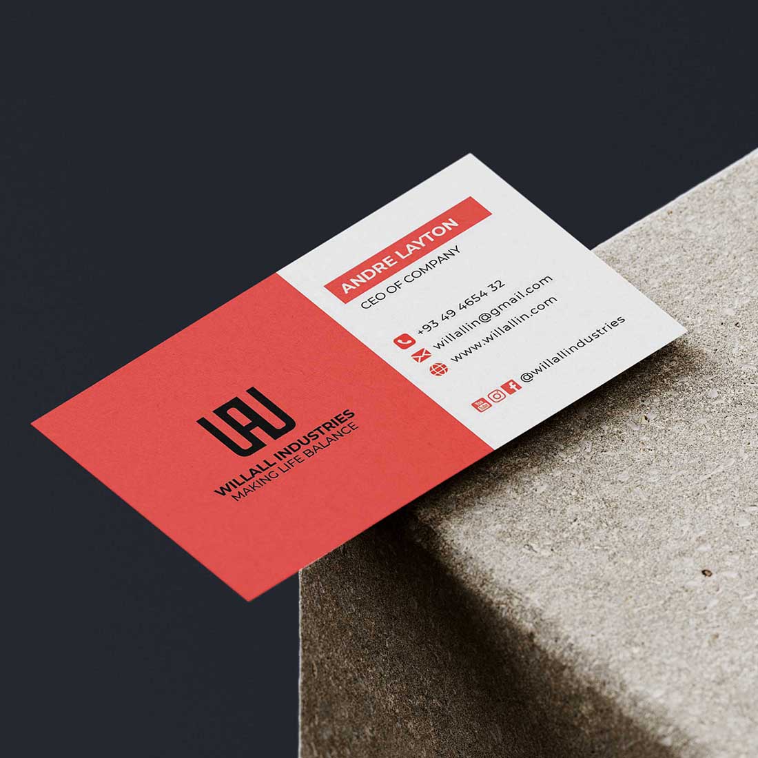 Company Business Card - (Minimal - Business - Company - Corporate) cover image.