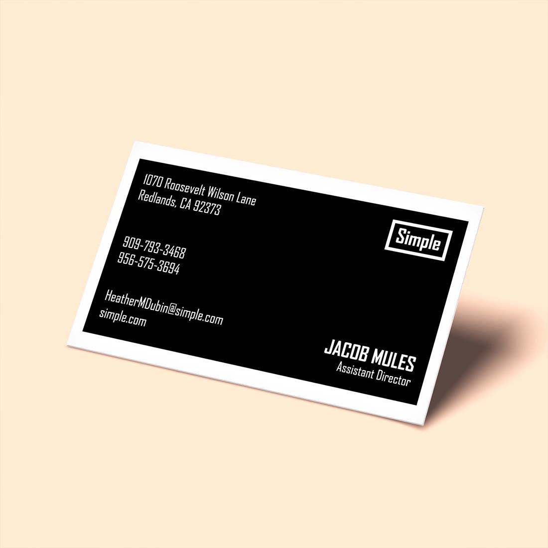 preview Simple Modern Business Card - (Corporate - Minimal - Business - Company).