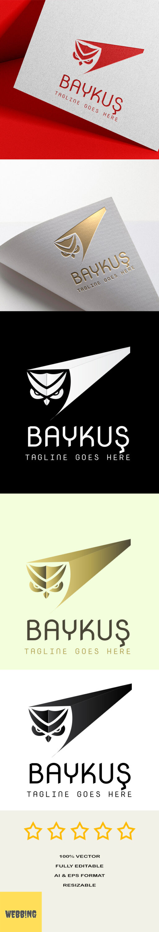 preview Owl Logo - Baykus.