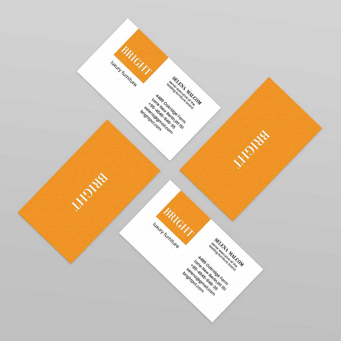preview Minimal Bright Business Card.