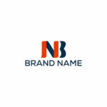BN,NB Letter Logo Design main cover.