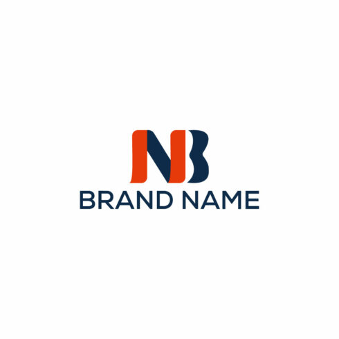 BN,NB Letter Logo Design main cover.