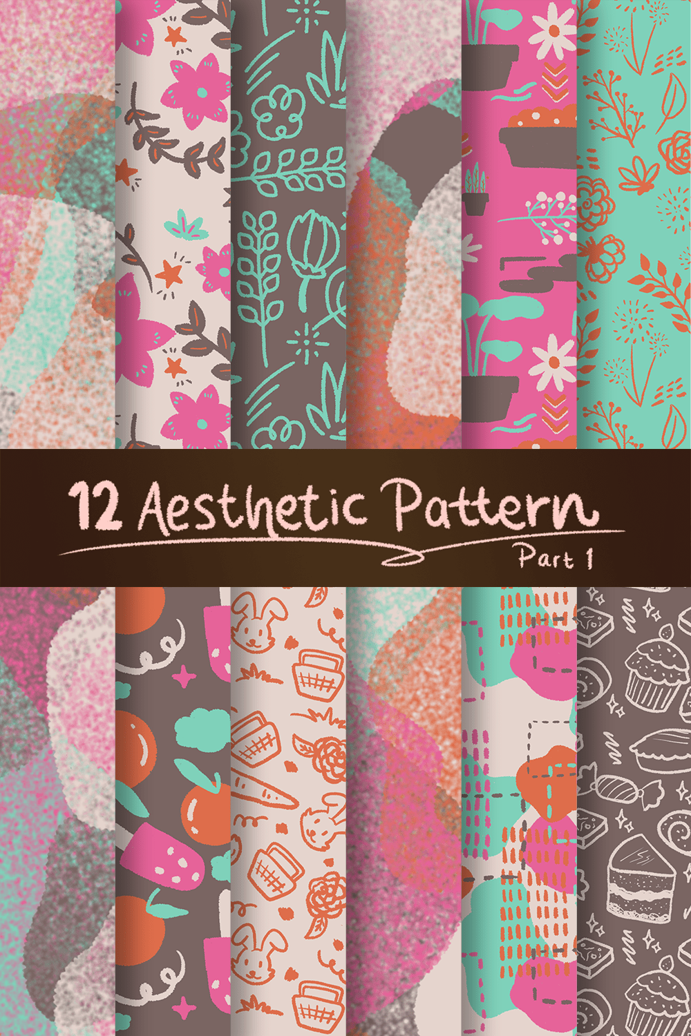 preview pinterest Aesthetic Colorful Pattern.