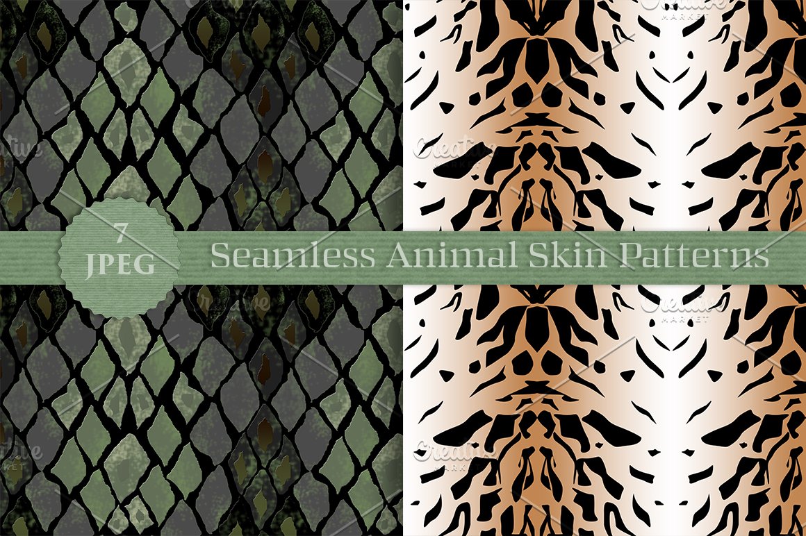Predatory animals skin pattern.