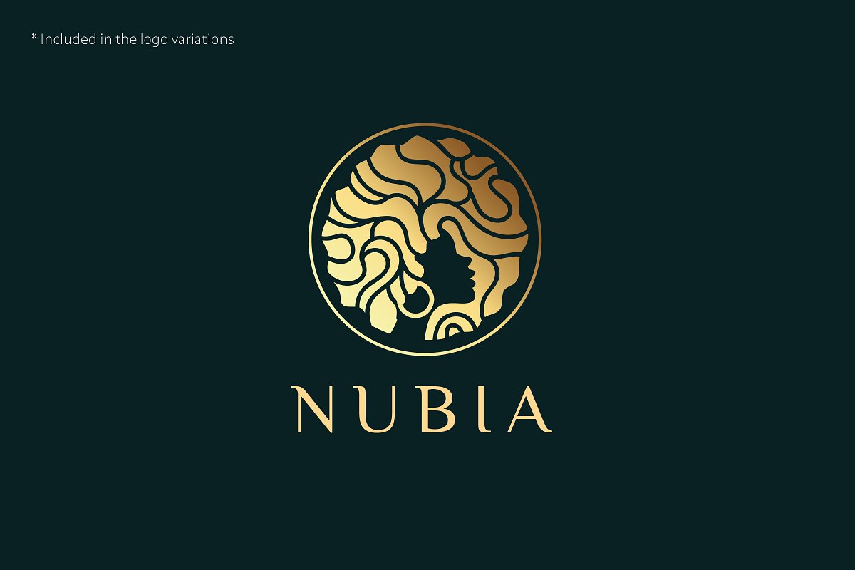 Cover image of Nubia Hair Logo Template.