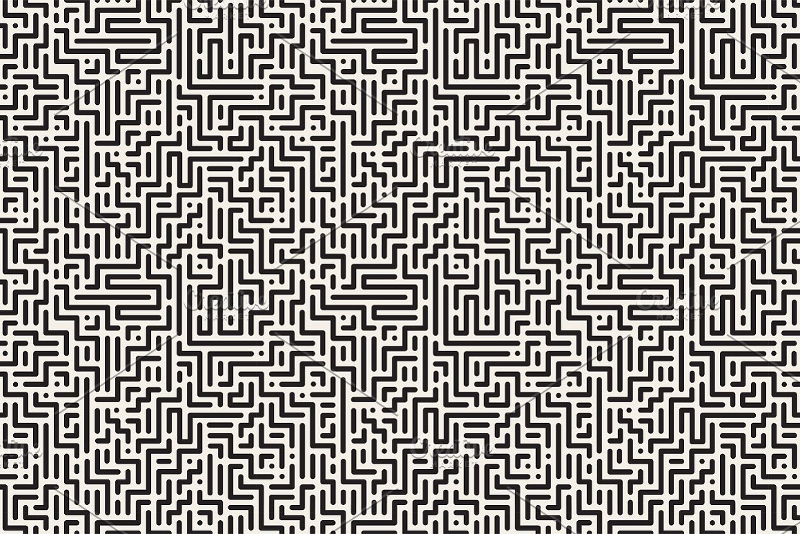 Black stripes look like a labirint.