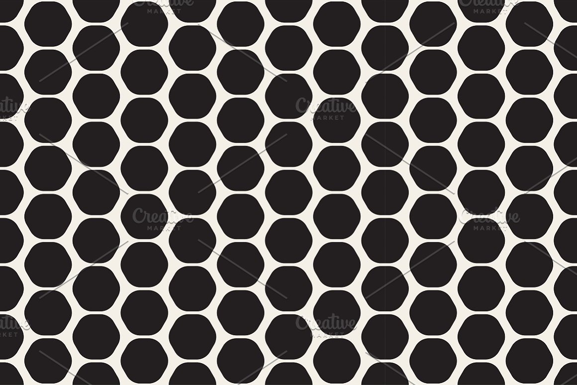 Cool white background with the black circles.