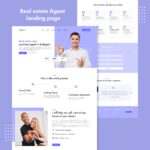real estate agent landing page.