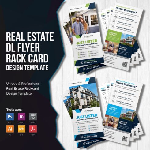 Real Estate Rack Card DL Flyer v1 cover.