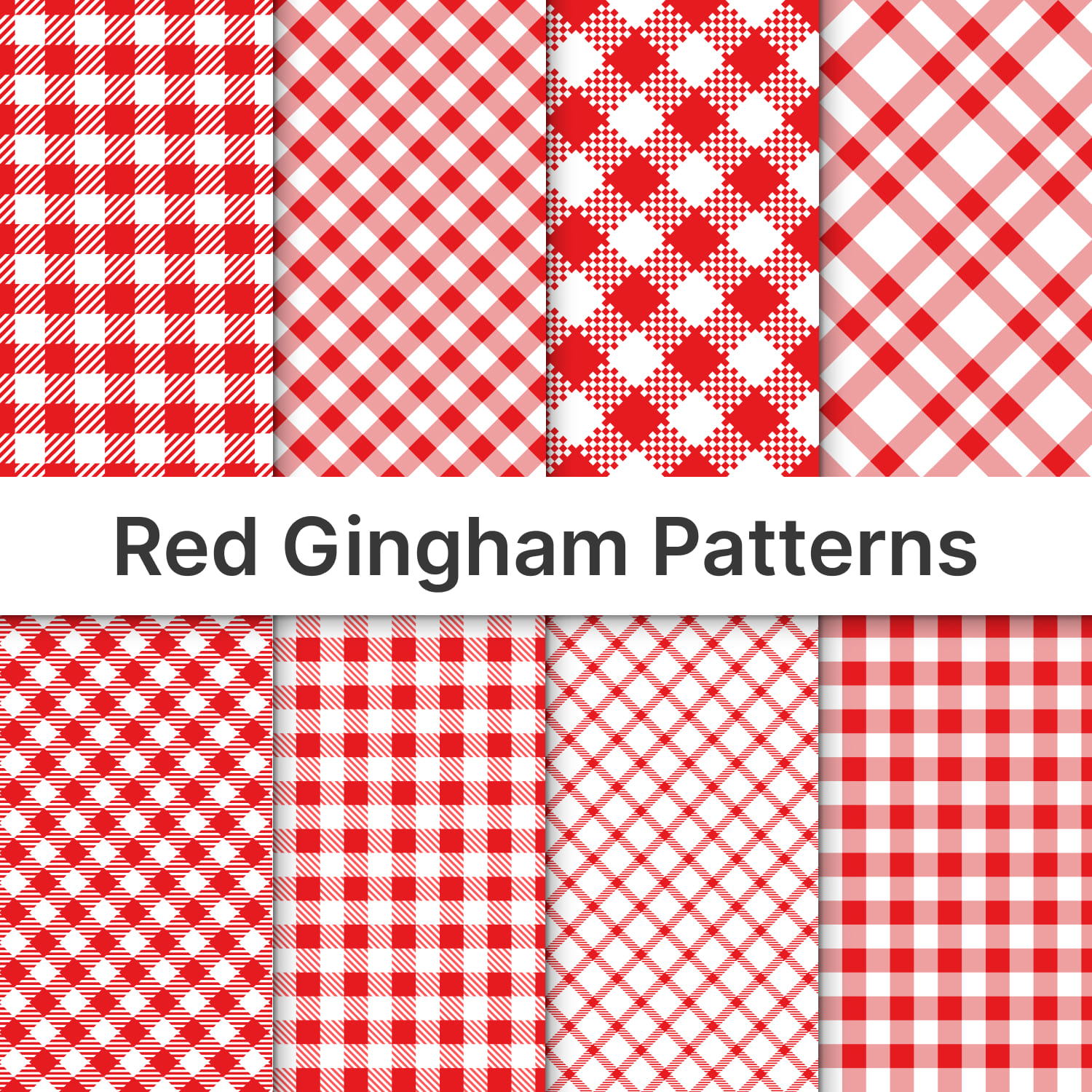 red gingham patterns V1.