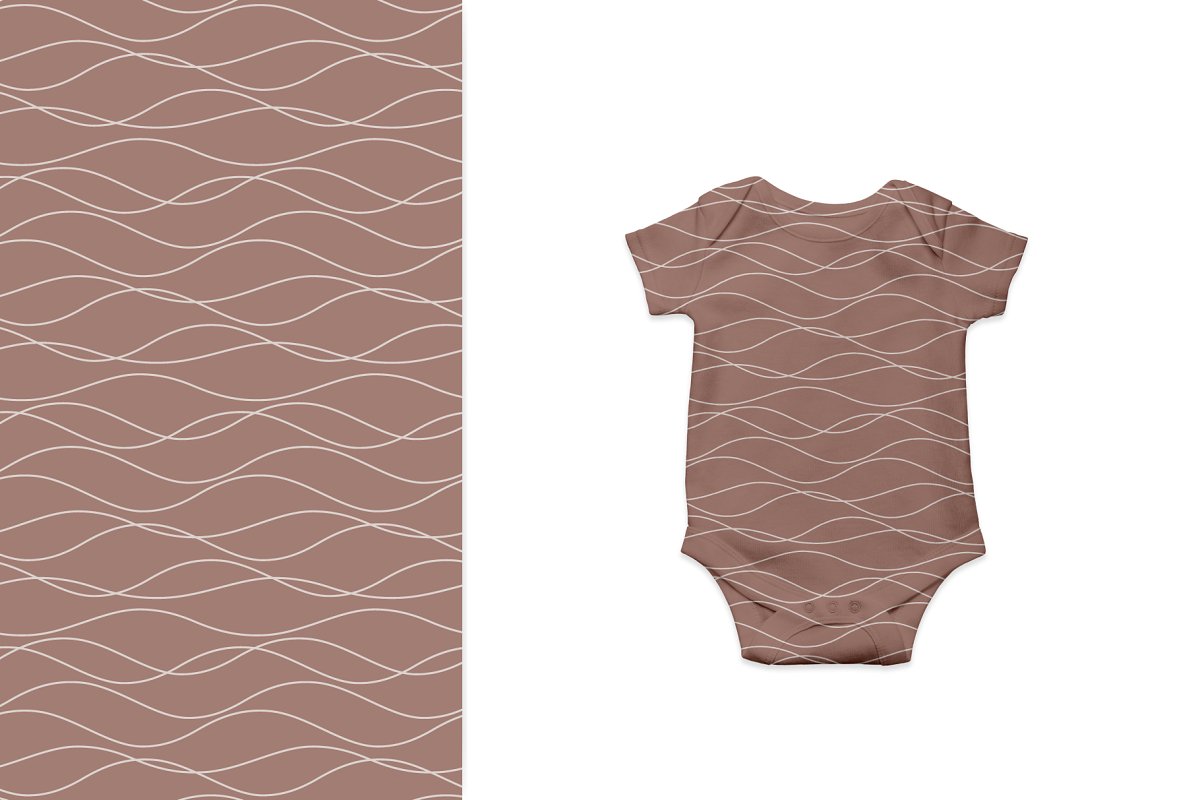 Baby brown bodysuit design.