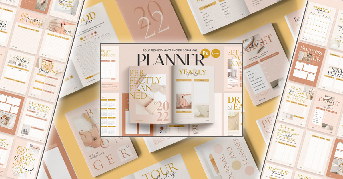Planner & Journal CANVA PS MasterBundles