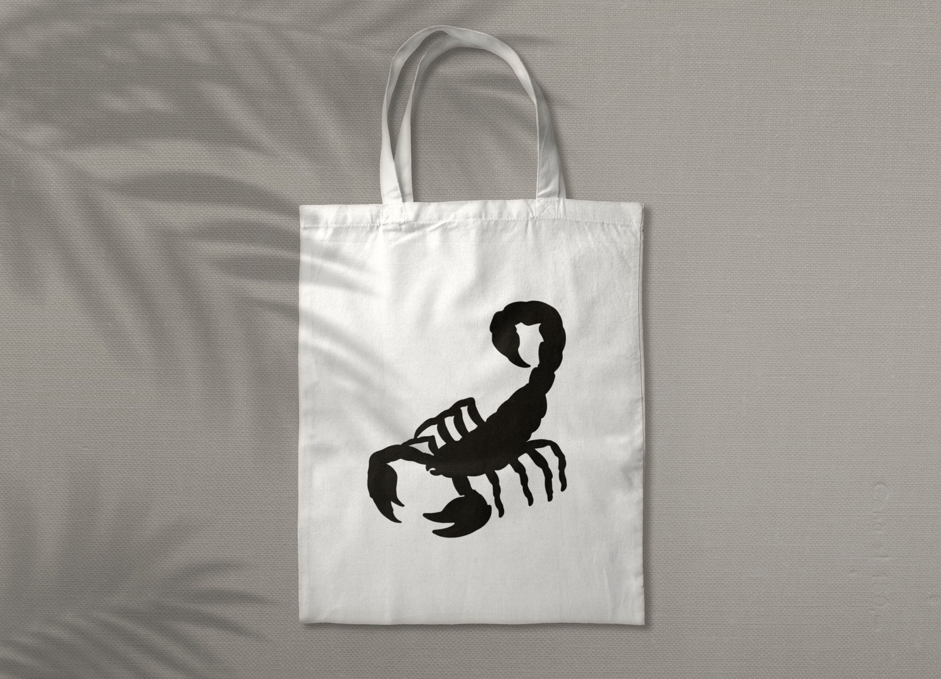 Preview of scorpio print on the shopper.