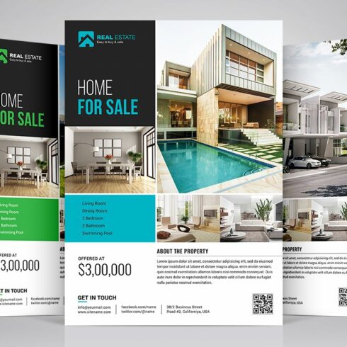 Flyers for the premium real estate.