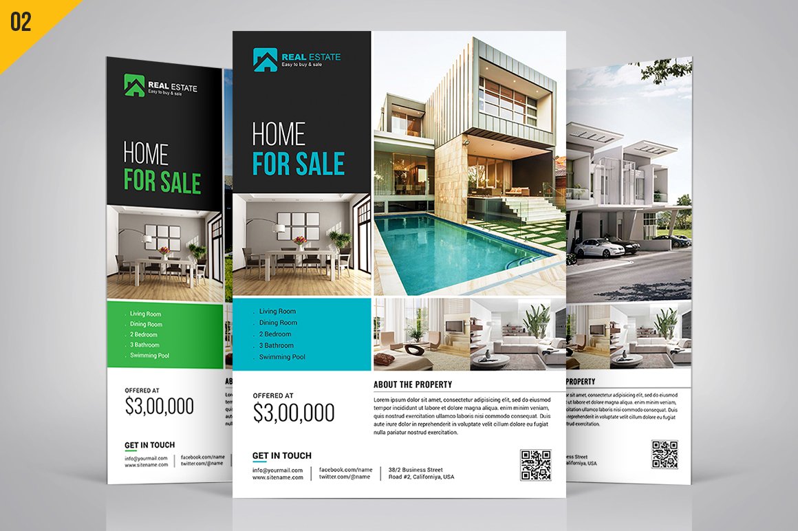 Flyers for the premium real estate.