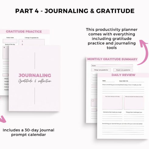 Use this set for journaling and gratitude.