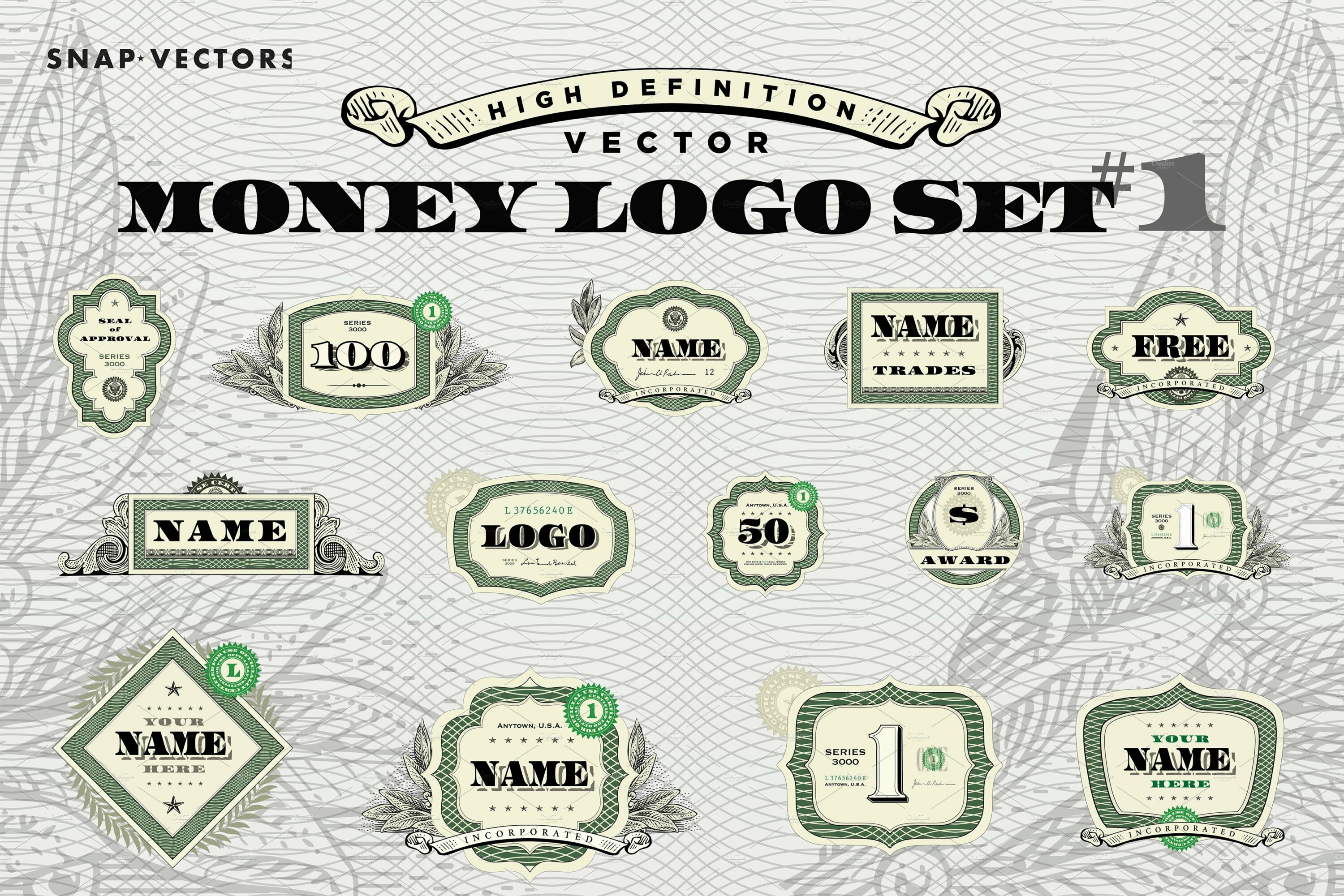 Money logo set.