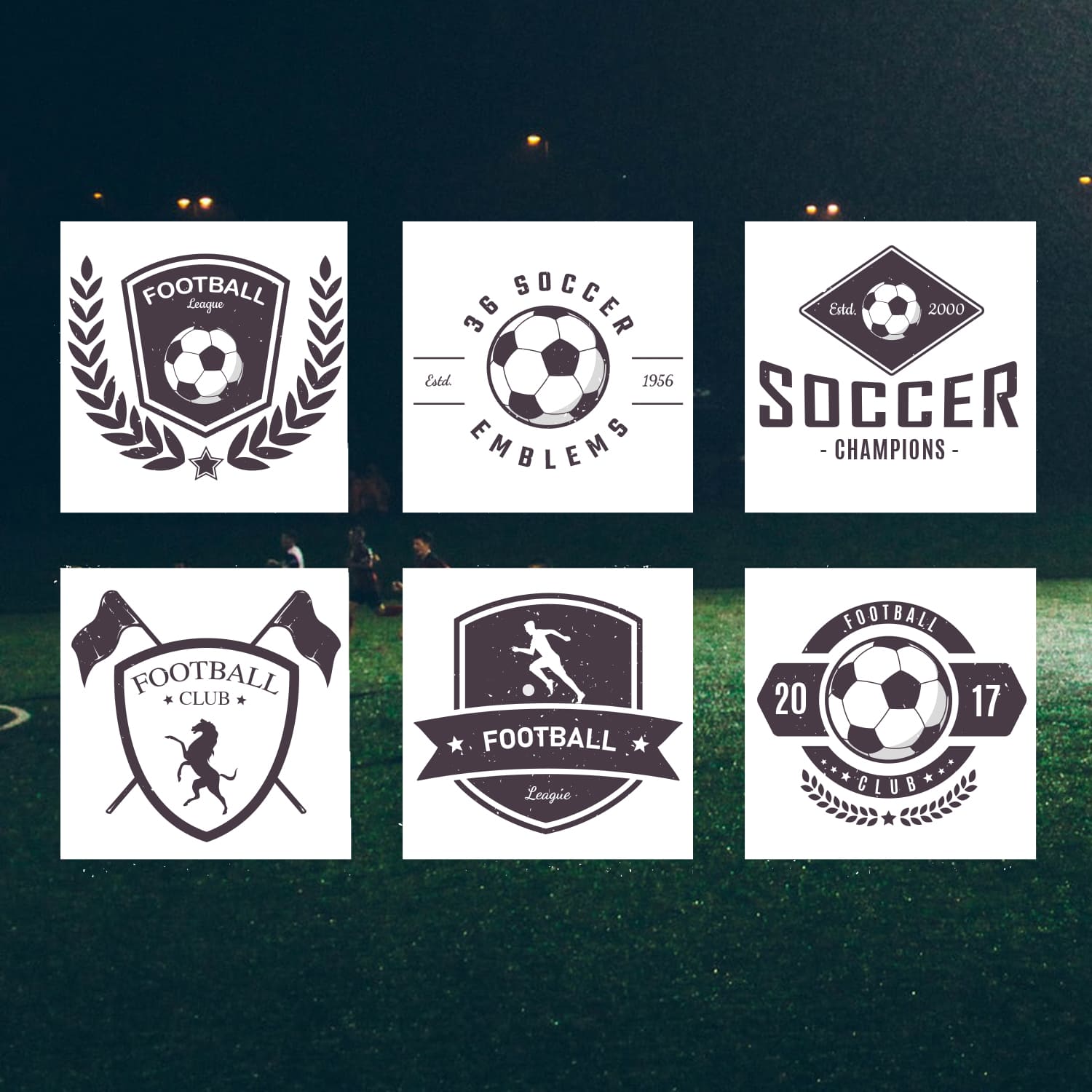 soccer logo template cover.