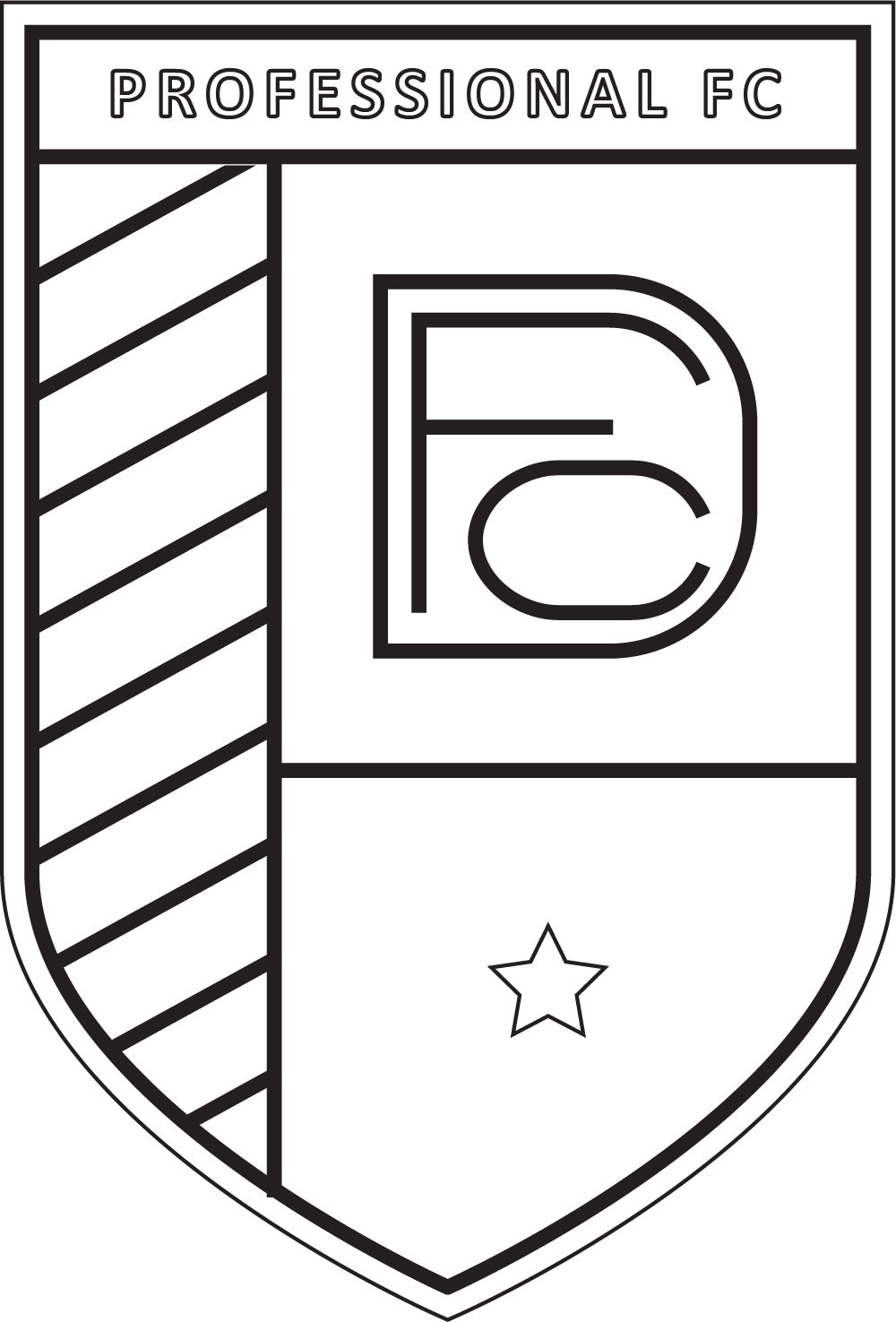 FC Letter Logo Design Template previews.