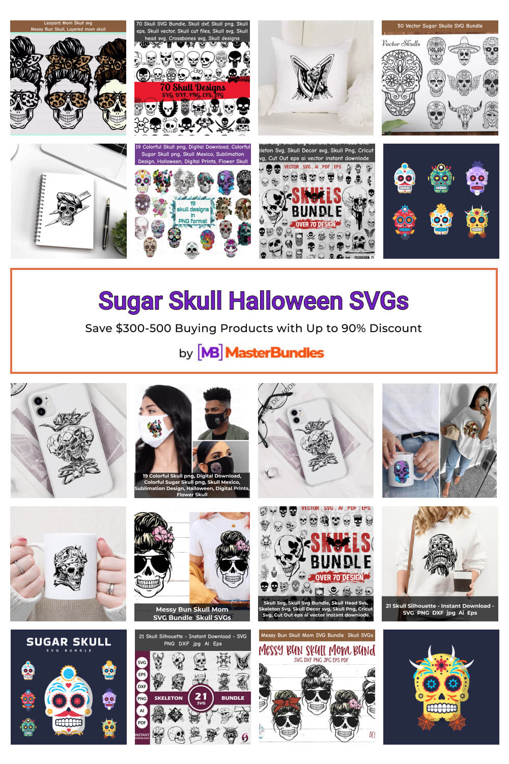 Sugar Skull Halloween Svgs 2 