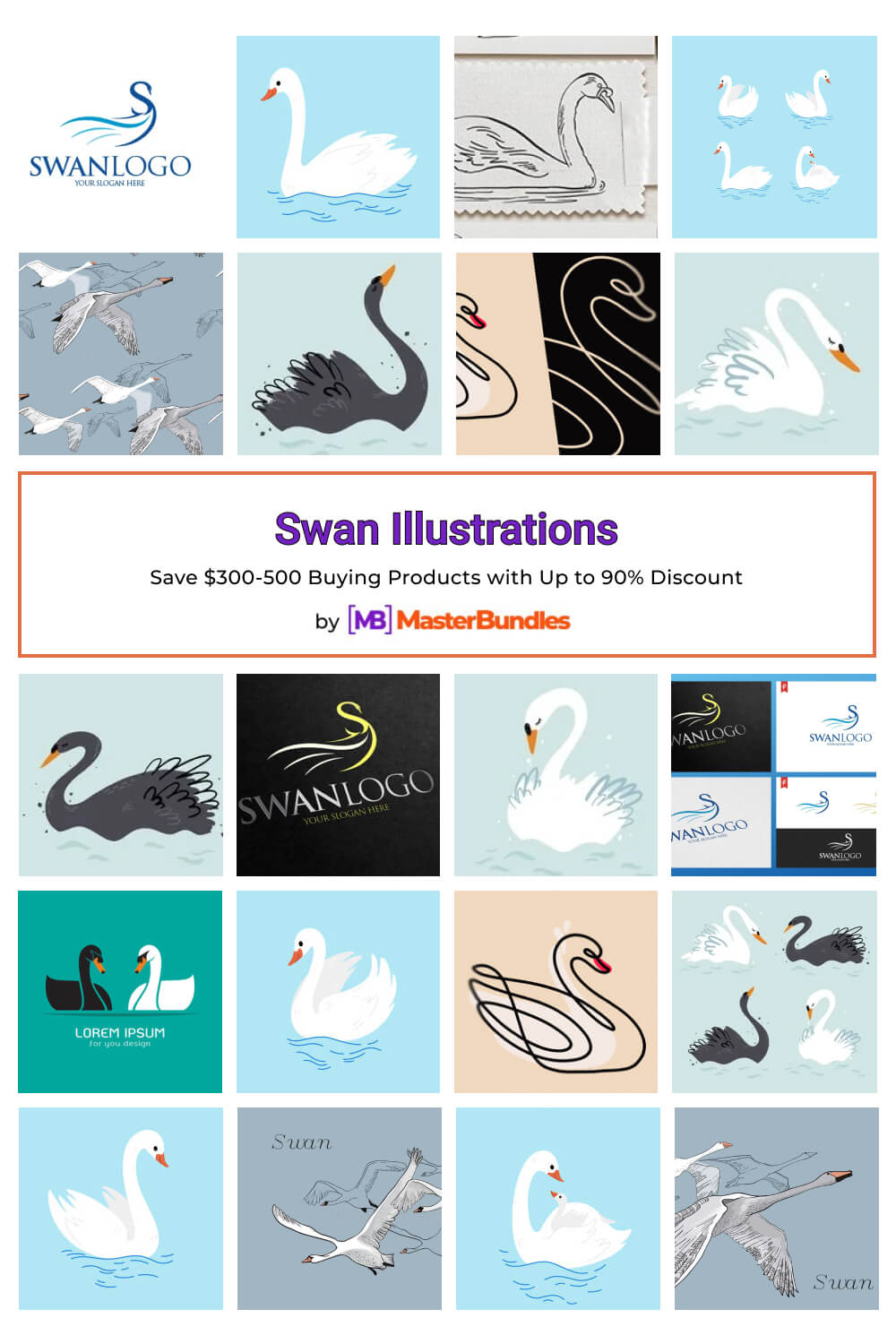 swan illustrations pinterest image.