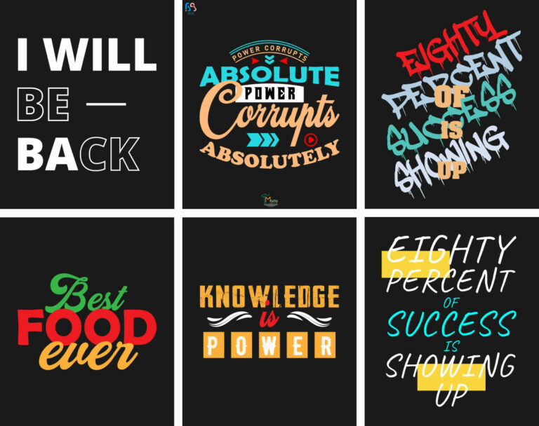 20+ Custom Typography T-Shirt Design Bundles - Only $5 - MasterBundles