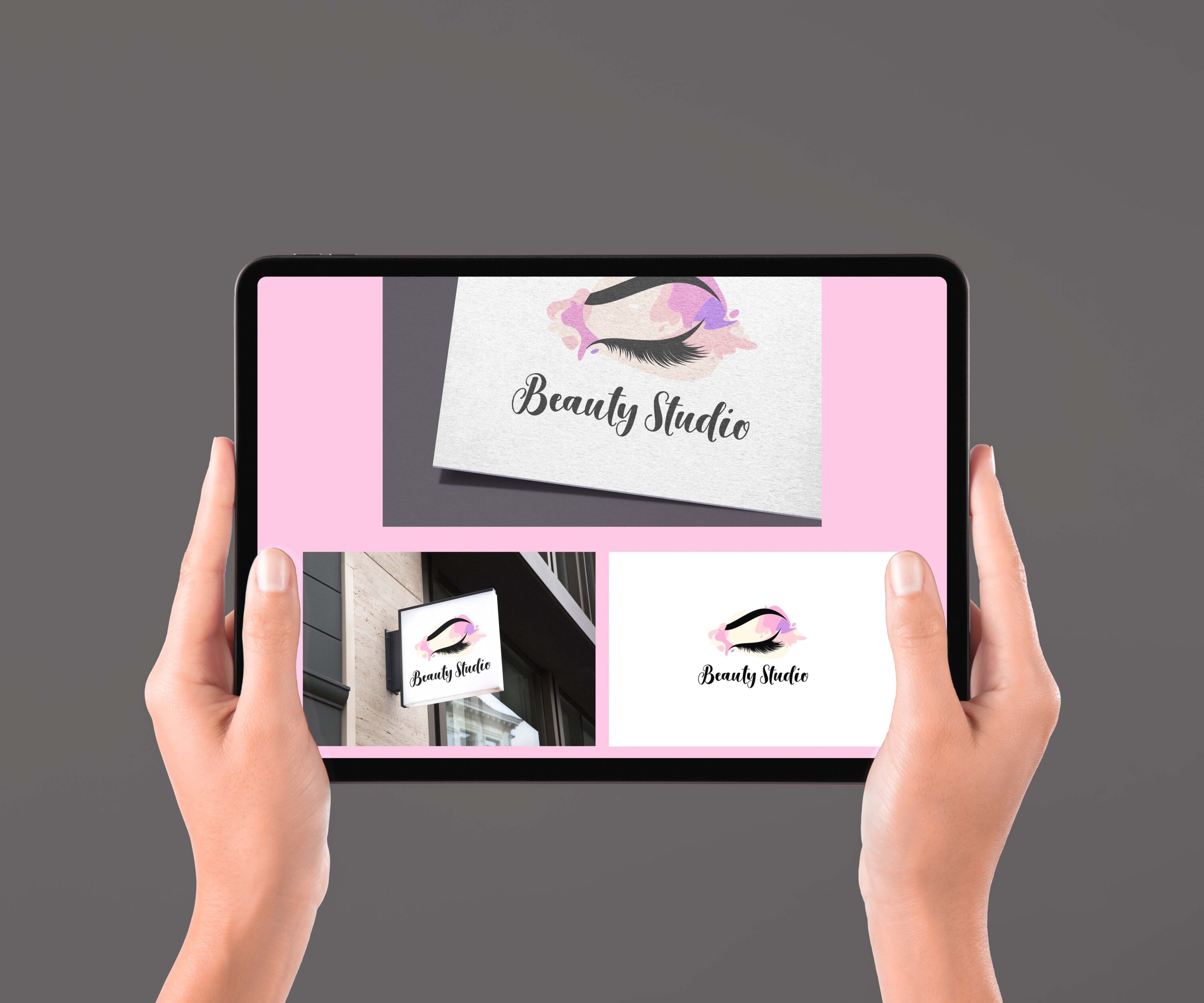 Beauty Studio Logo tablet preview.