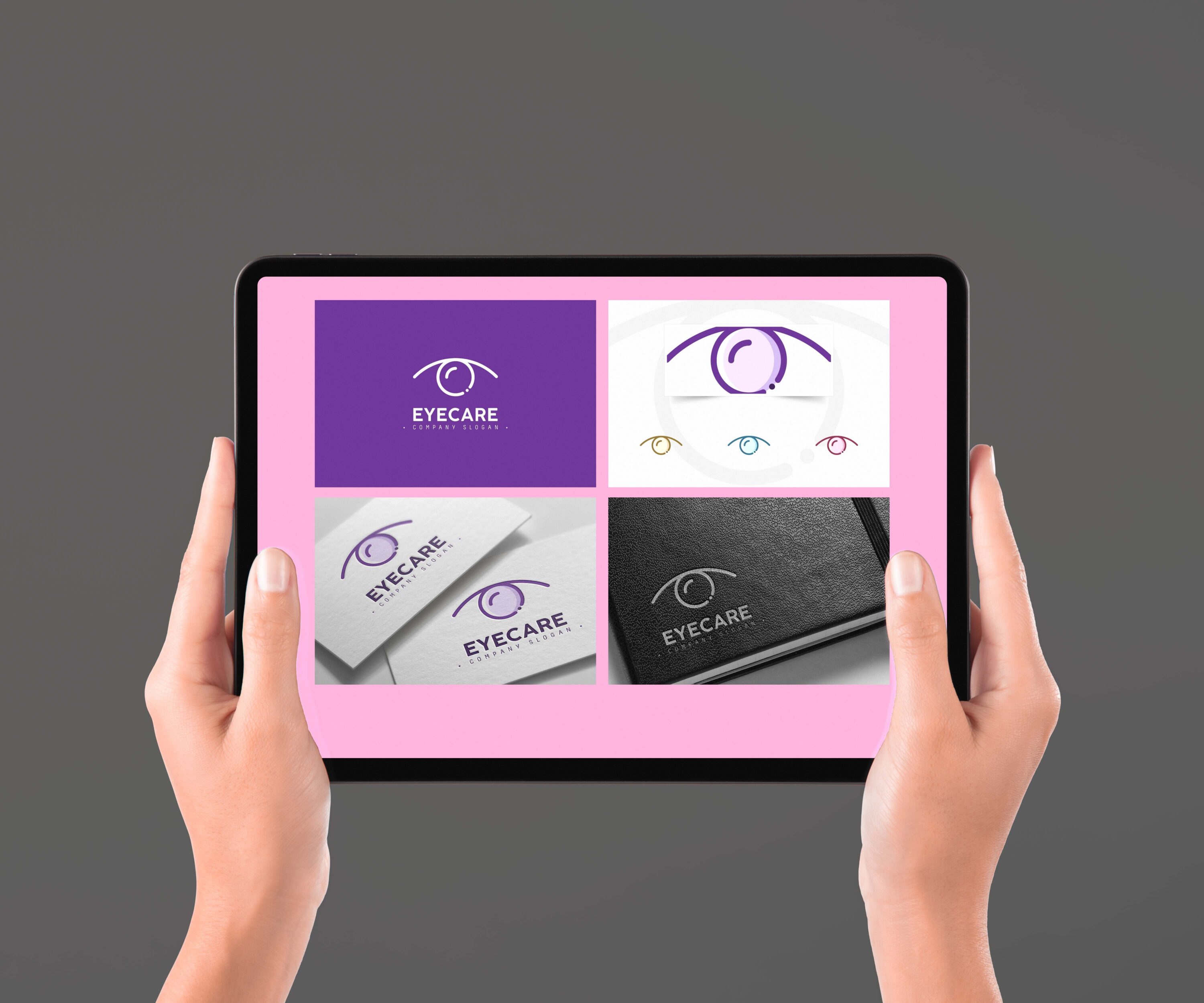 Eye Logo tablet preview.