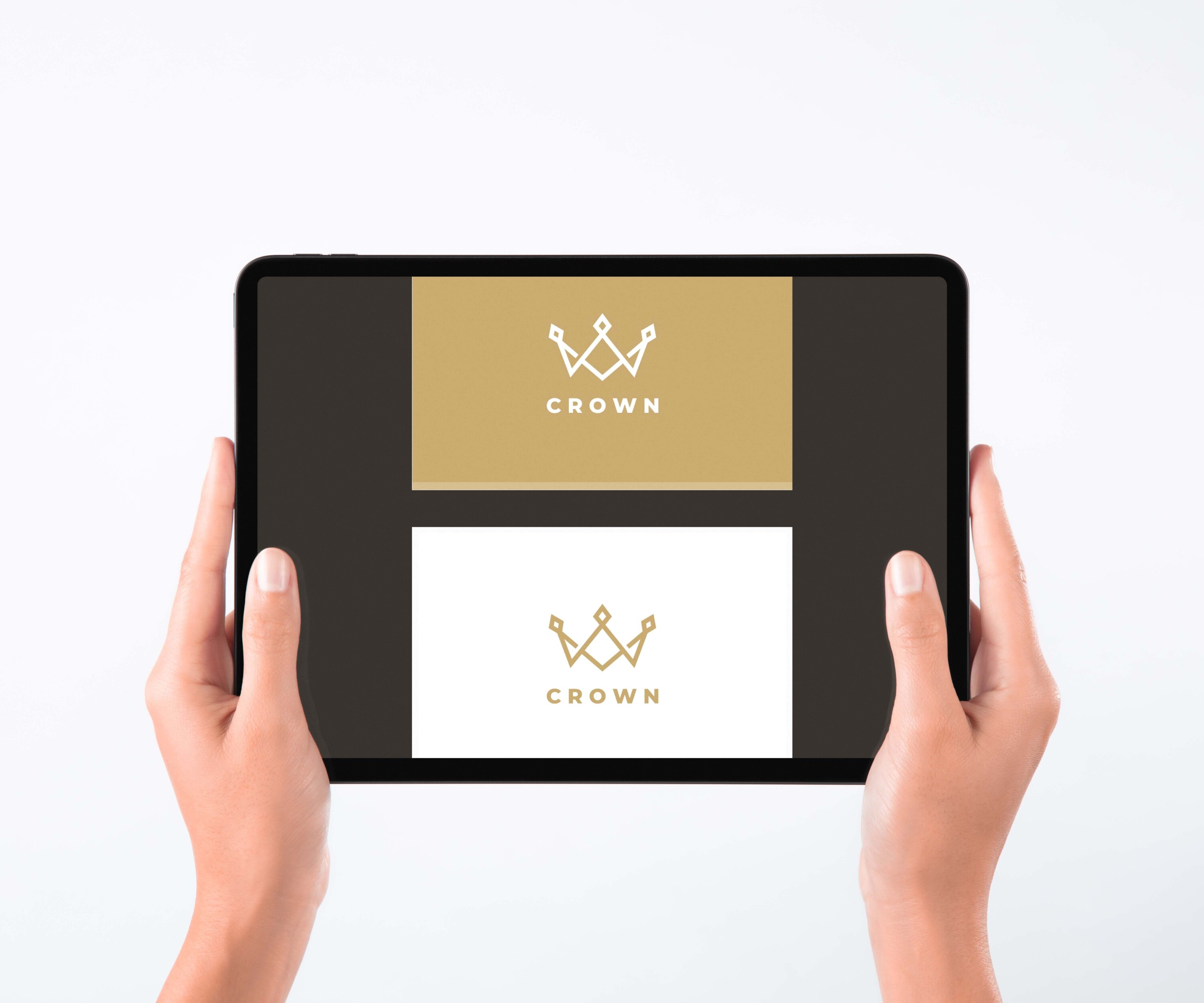 Crown Logo Template - tablet.