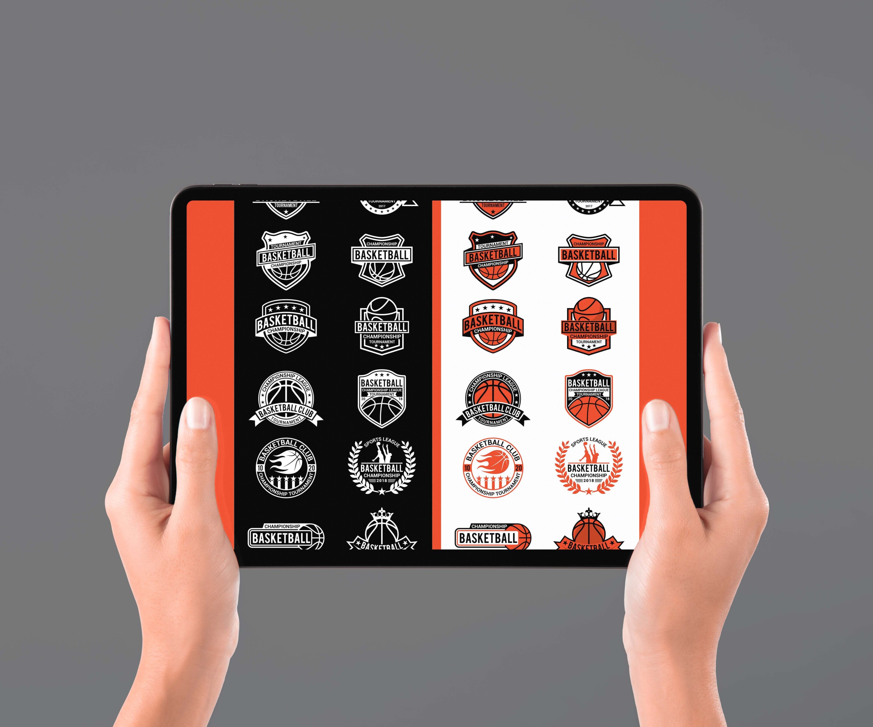 Basketball Badges & Stickers Vol2 - tablet.