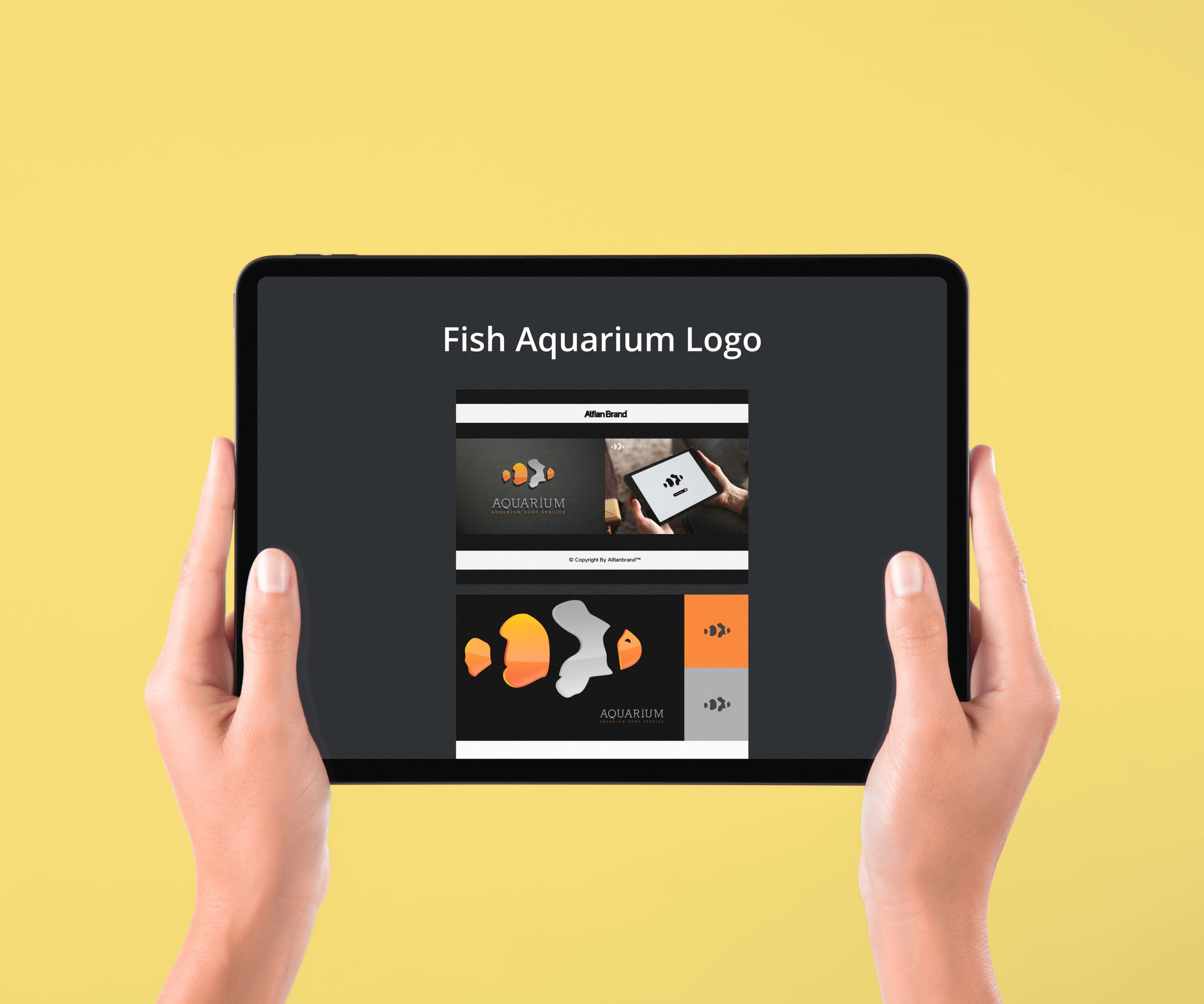 Fish Aquarium Logo - tablet.