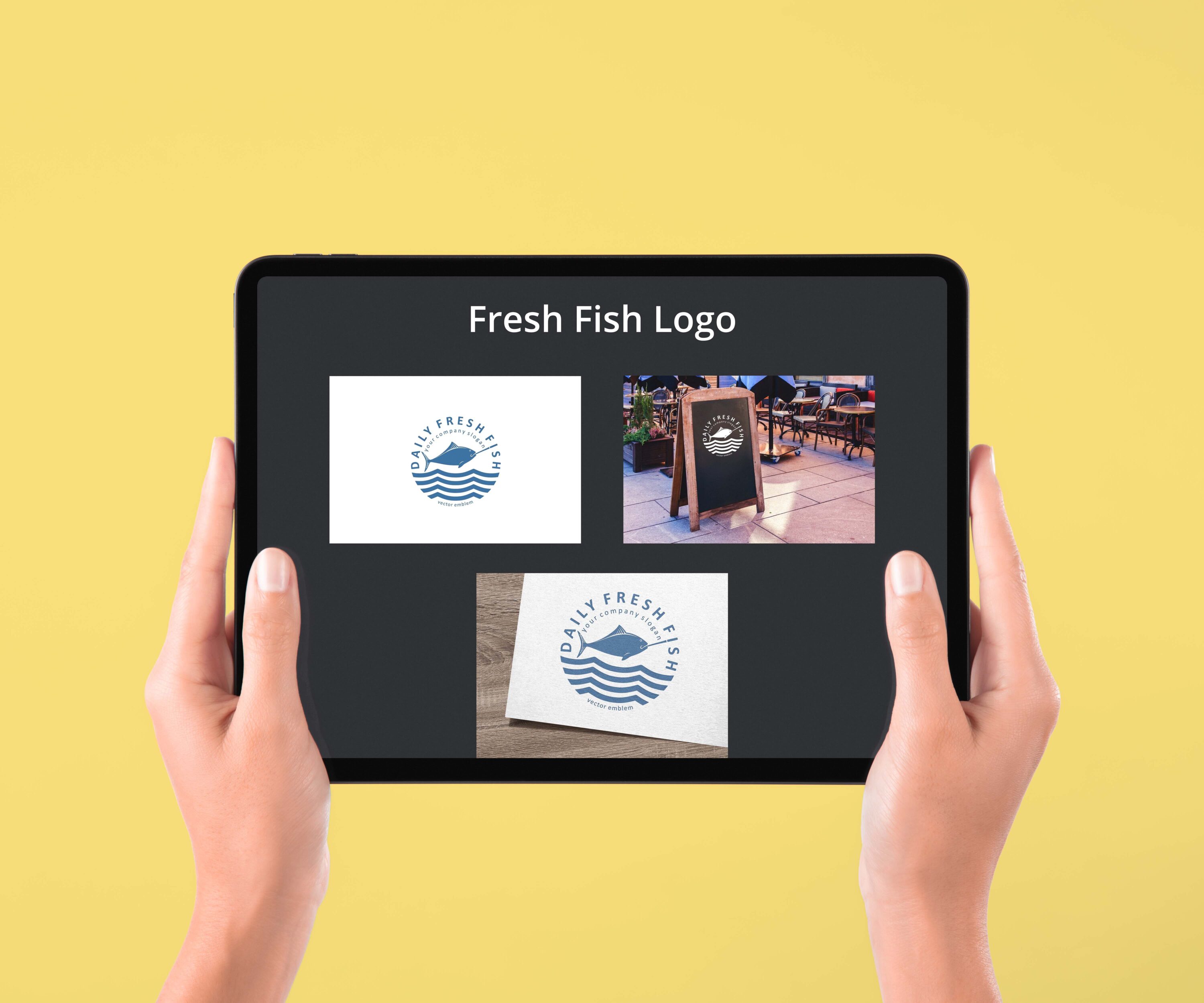 Fresh Fish Logo - tablet.