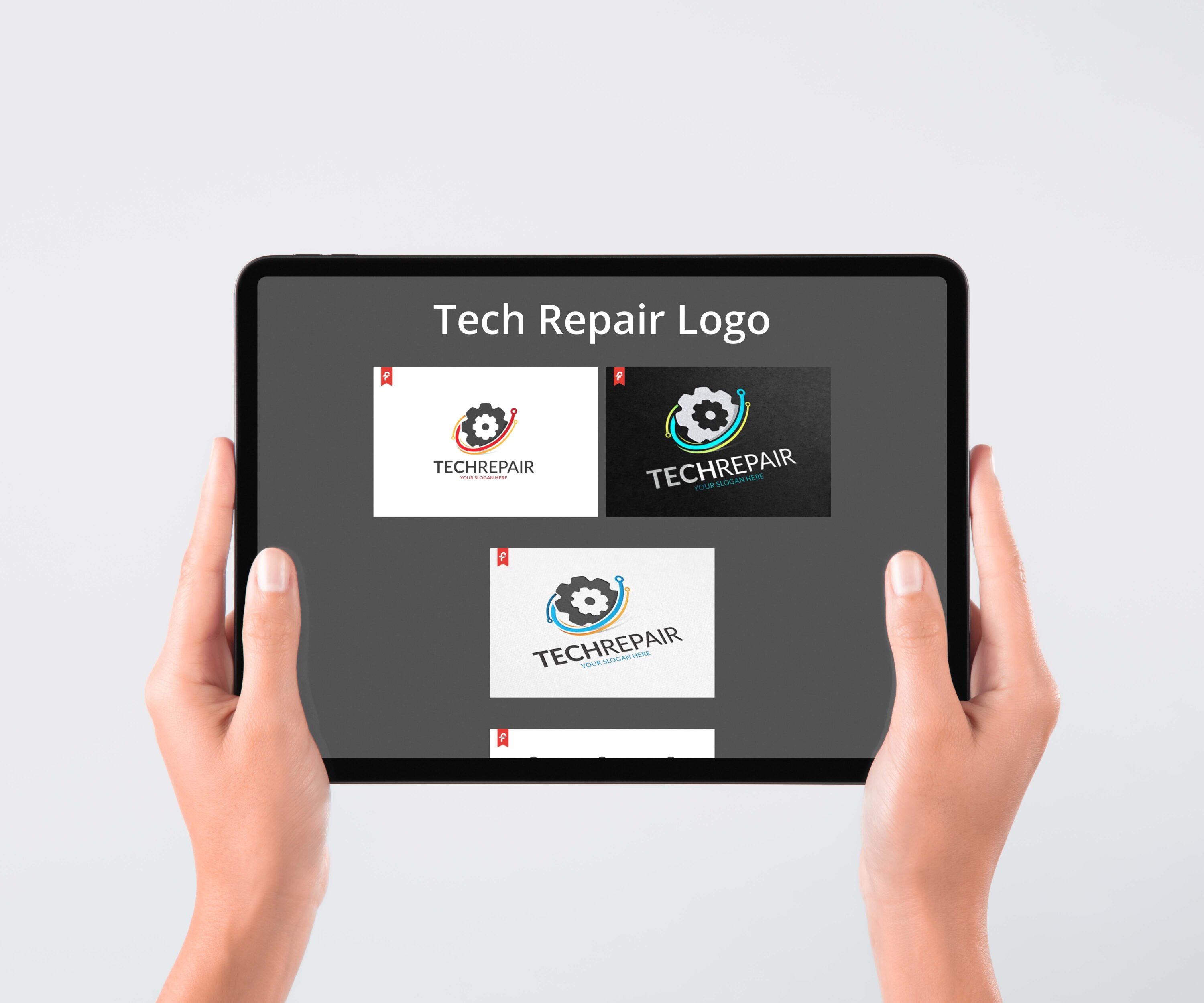 Tech Repair Logo tablet preview.