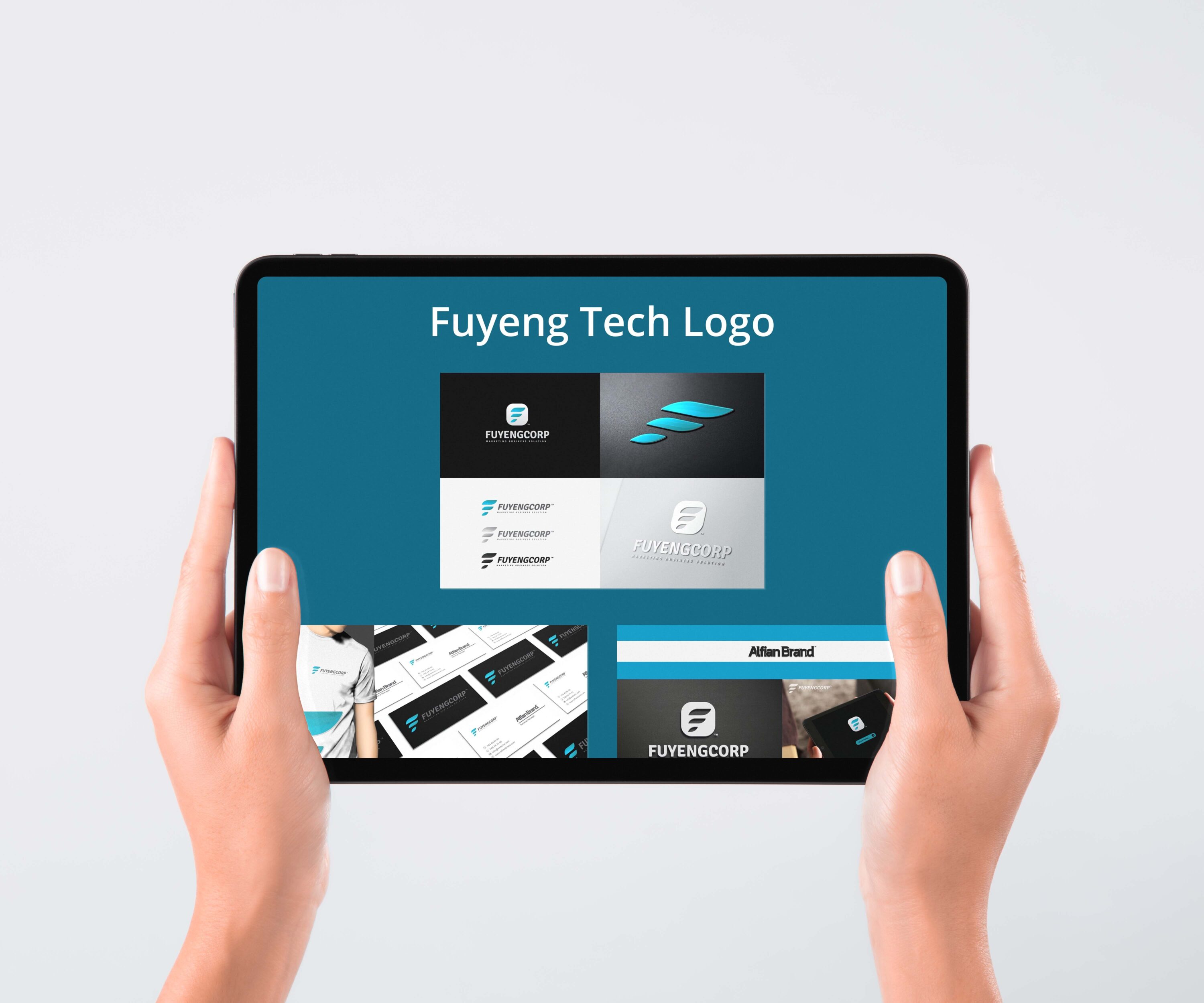 3D Fuyeng Tech Logo tablet preview.