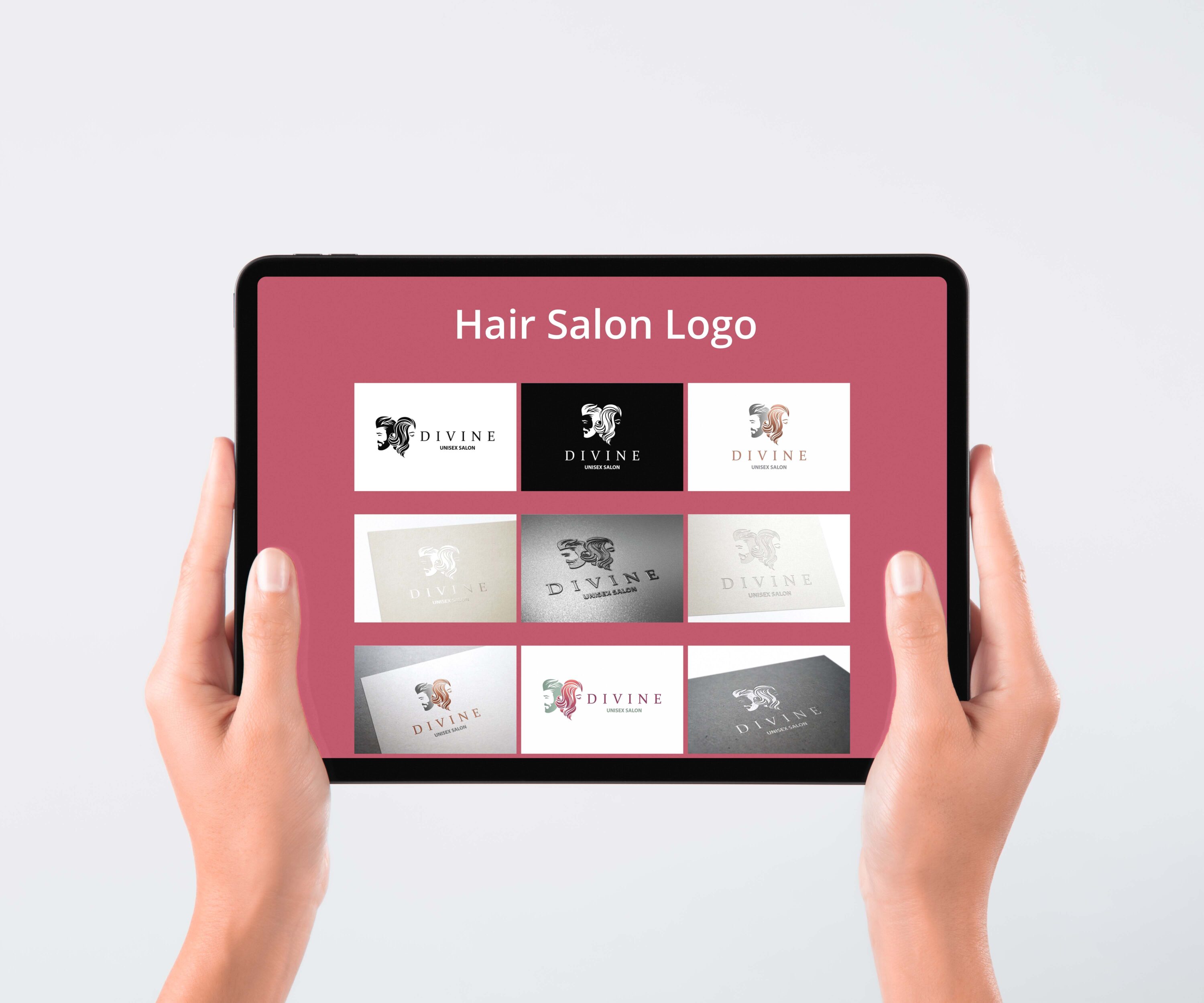 Hair Salon Logo tablet preview.