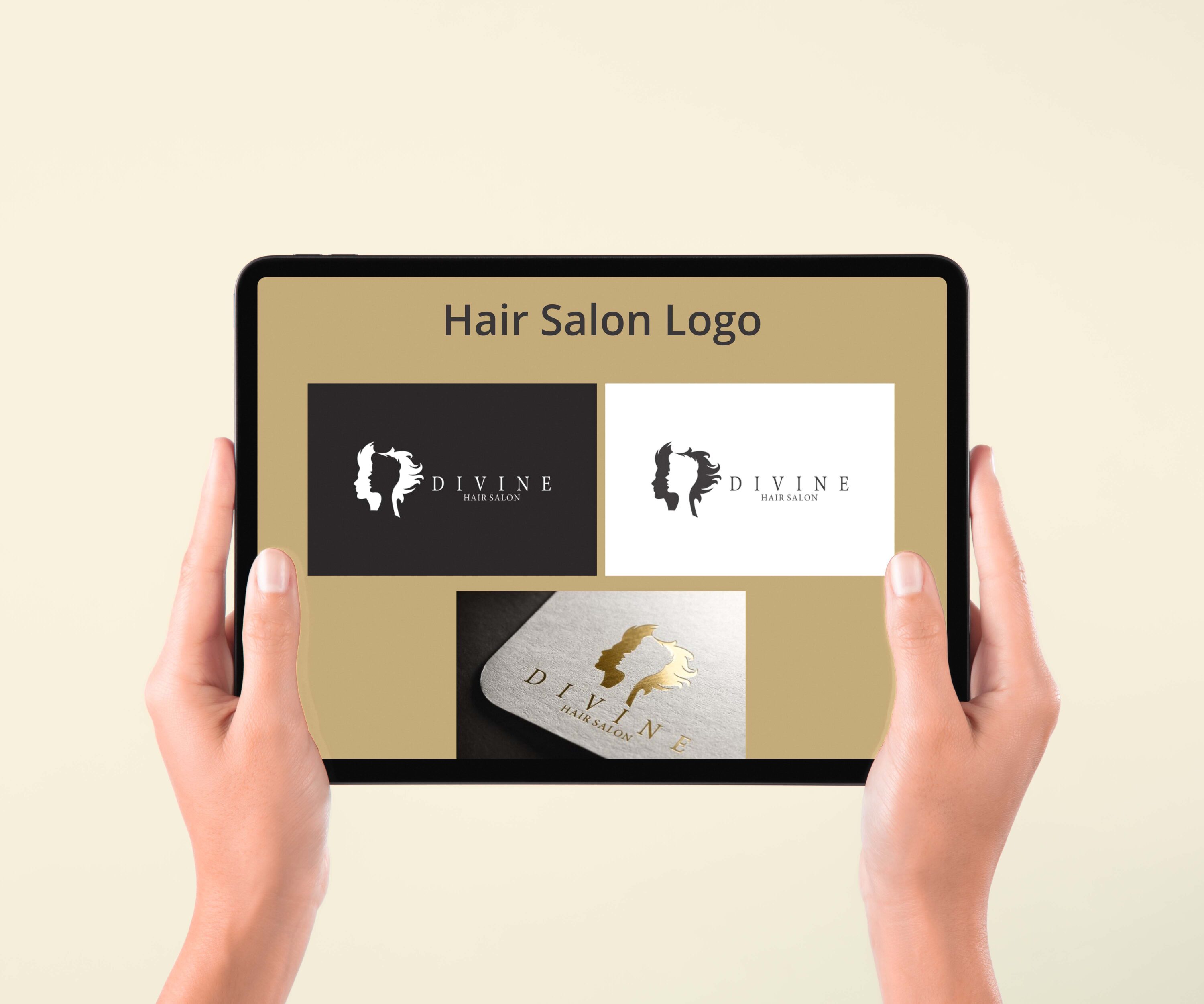 Hair Salon Logo tablet preview.