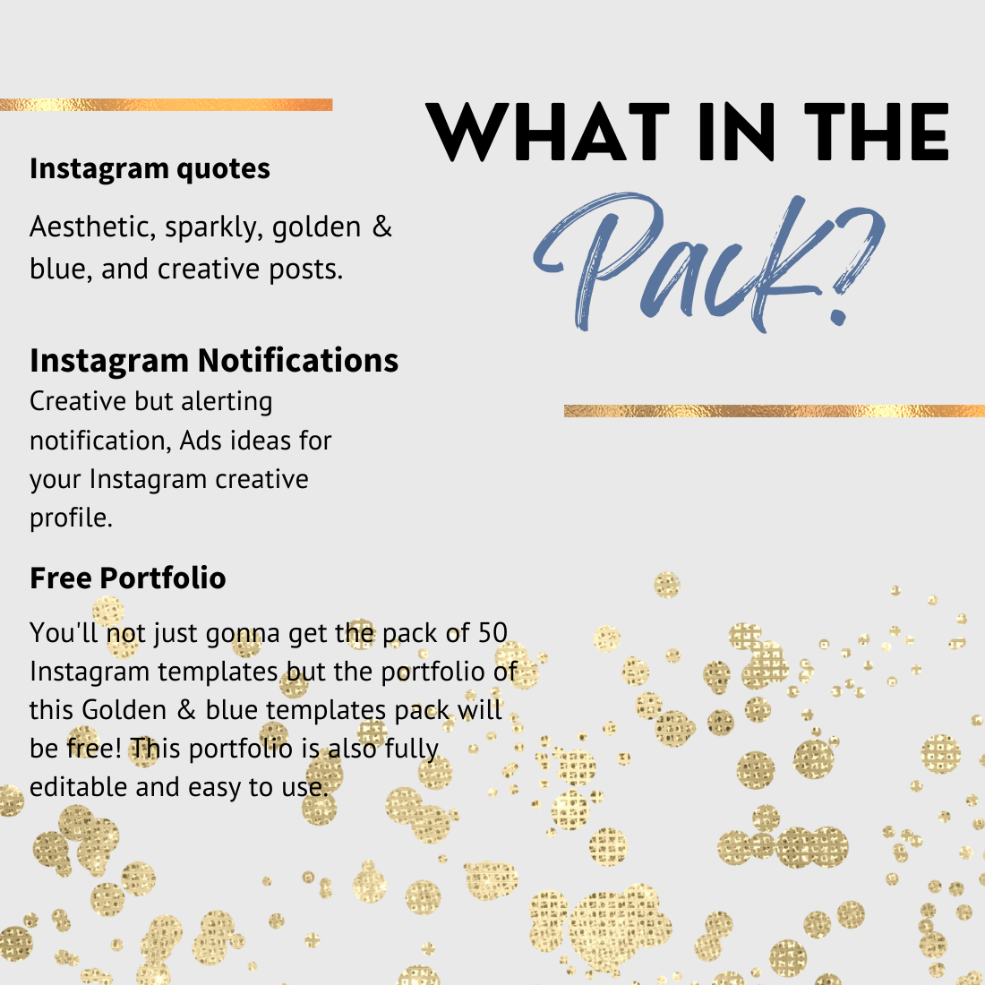 Instagram Canva Templates Pack previews.