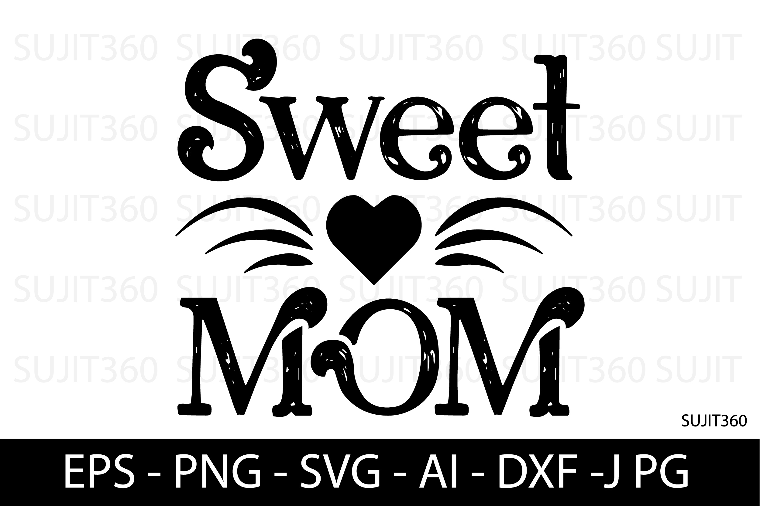 The font resembles a fountain with sweet words for mom.