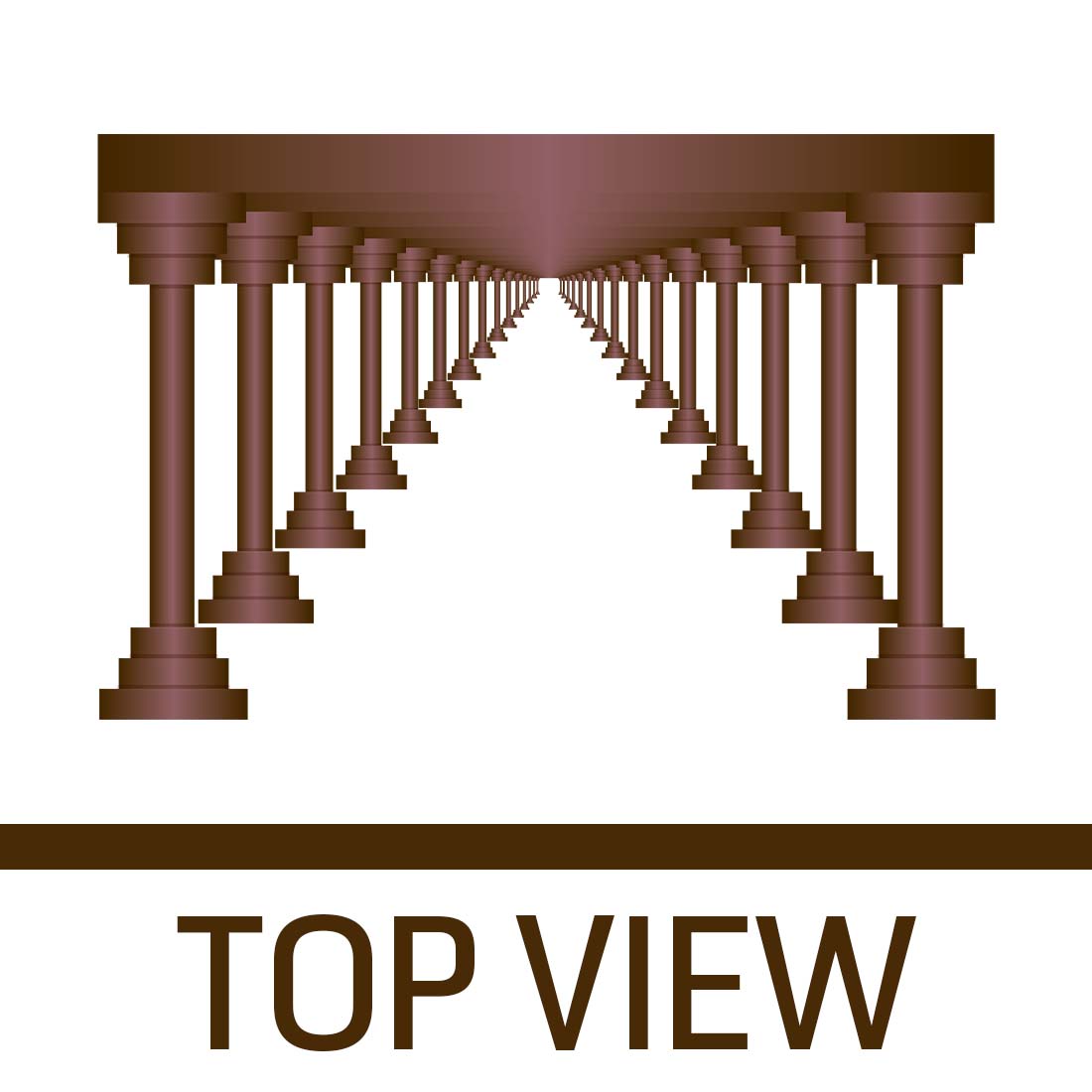 top preview 4 Views Vector Pillars ClipArt (Post - Column - Pole - Rod - Tower - Tshirt Art).