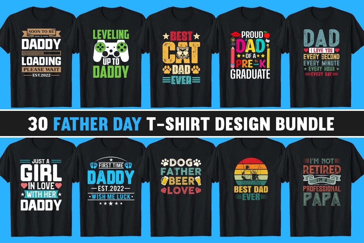 trendy fathers day tshirt design bundle bundles 31206690 1
