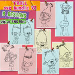 outline troll svg: 8 designs.