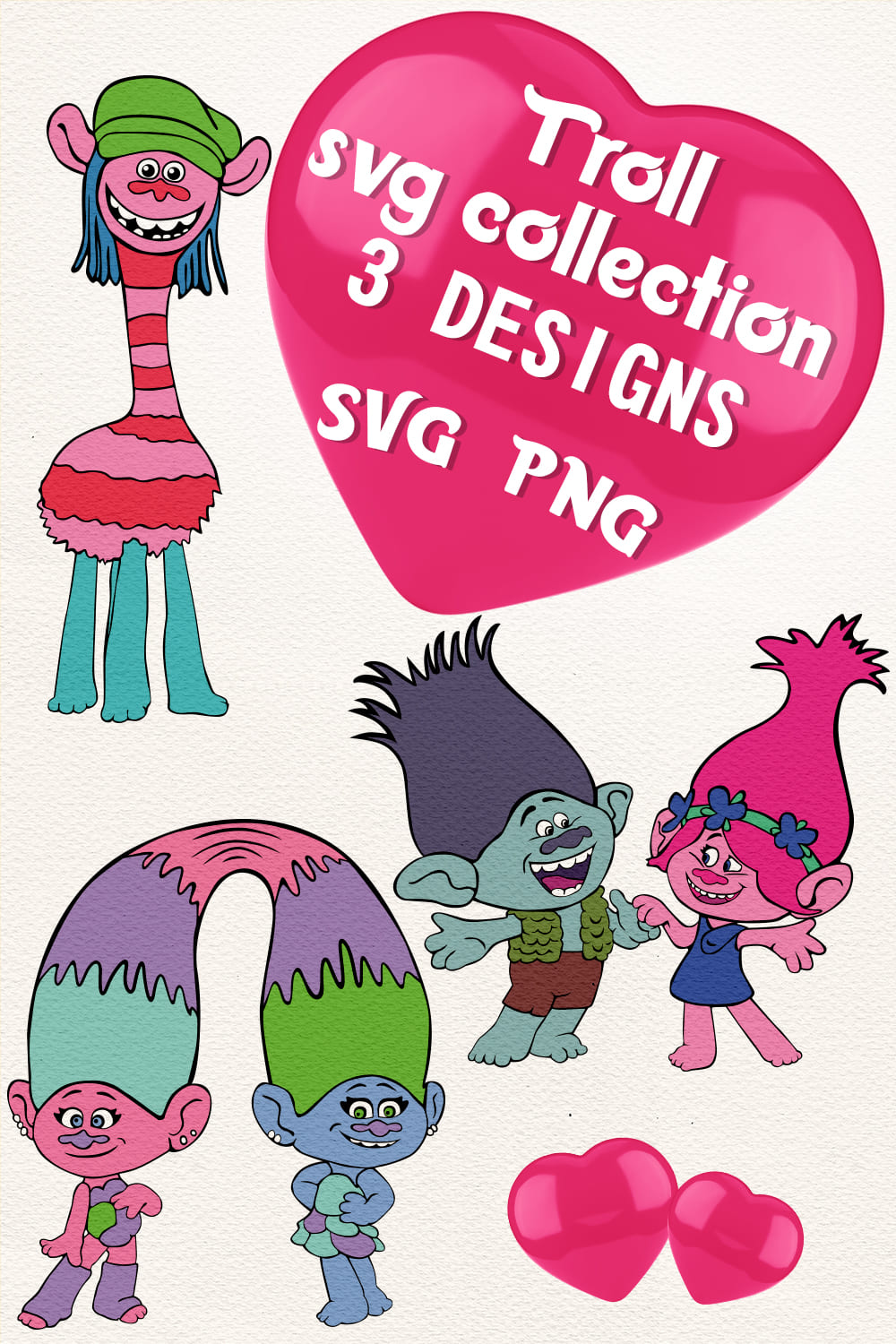 Huge Trolls SVG & PNG Designs Bundle