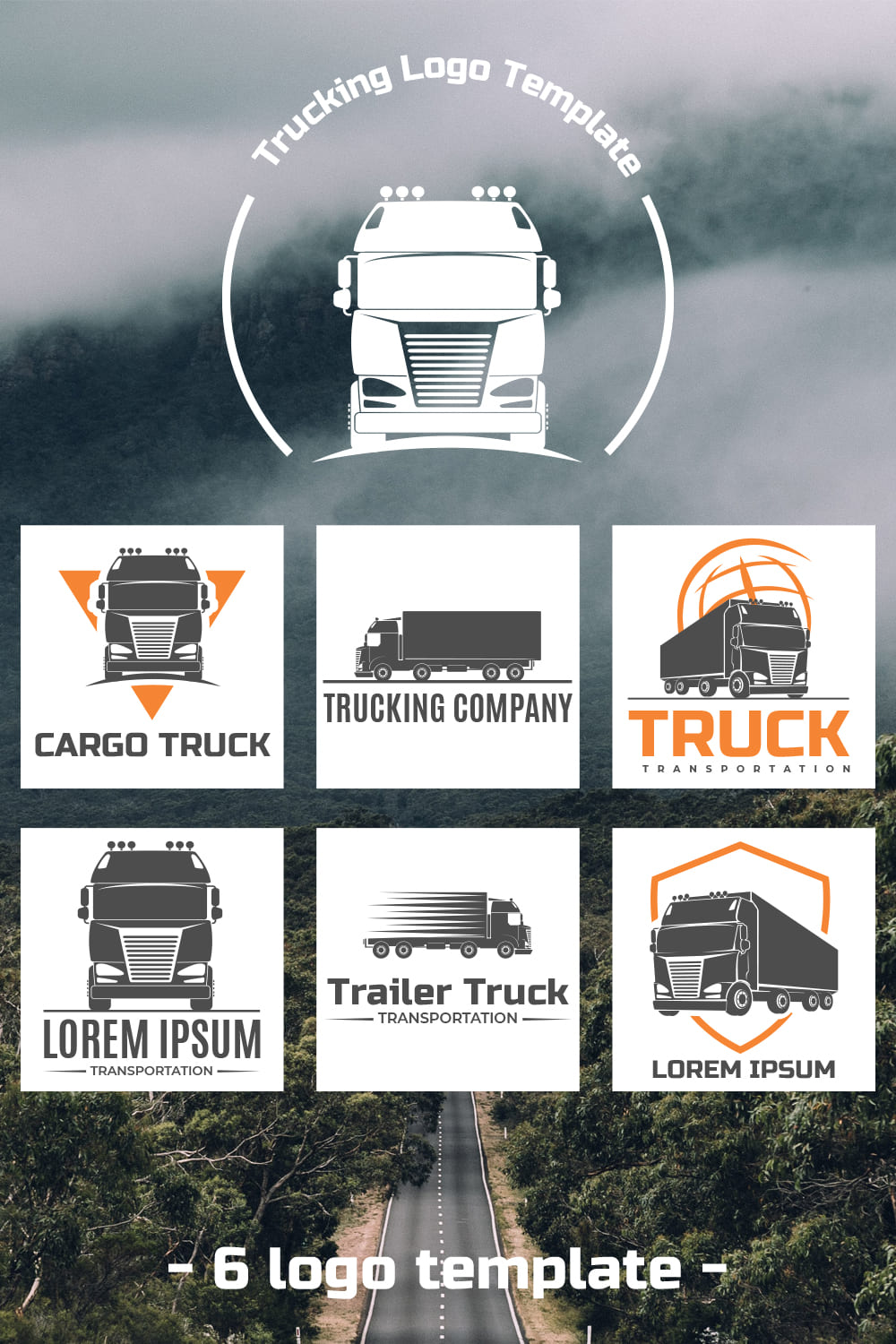 So simple and understandable trucking logos.