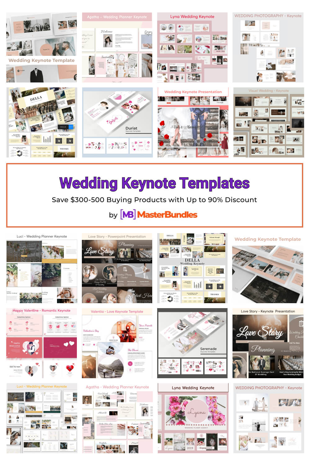 wedding keynote templates pinterest image.